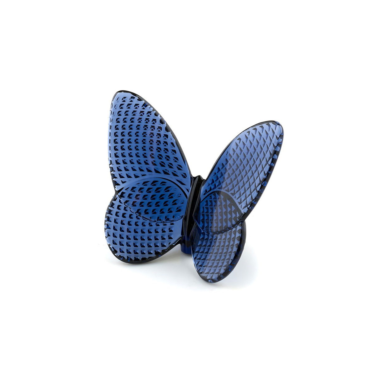 Baccarat Crystal Lucky Butterfly, Blue Midnight Diamant